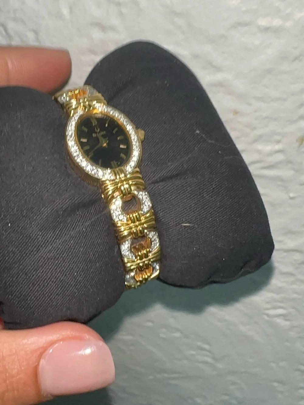 Bulova Gold and Black Women's Bracelet Watch